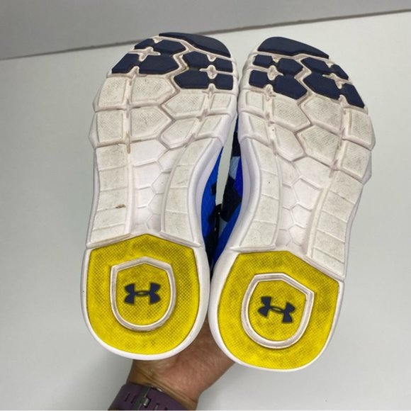 Under Armour Kids Blue B65 X Level Sneaker Shoes Size 12US - Picture 4 of 11